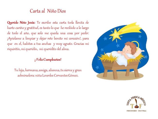 Cartita al Niño&nbsp;Dios